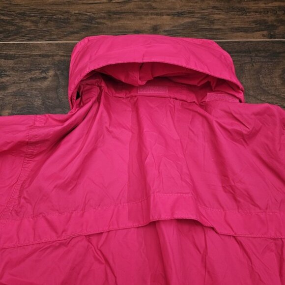 Columbia Windbreaker Jacket Women's Small Pink 100% Nylon W/Hideaway Hood - Picture 6 of 11